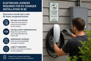 List of Licenses an Electrician Should Have for Installing EV Charger in BC